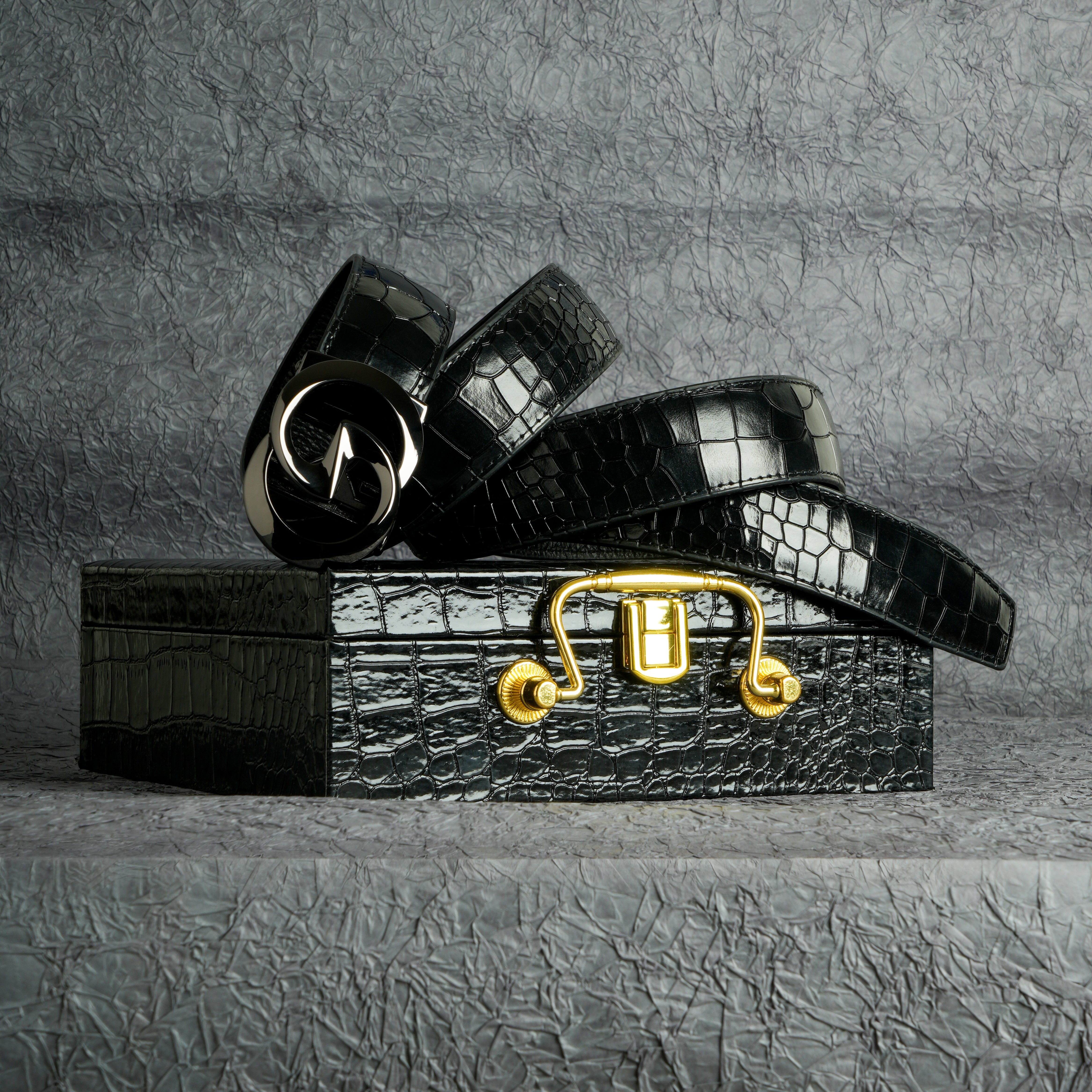 TORTOISE CRACK VEGETABLE TANNED 100% LEATHER BELT WITH CLASSIC BUCKLE