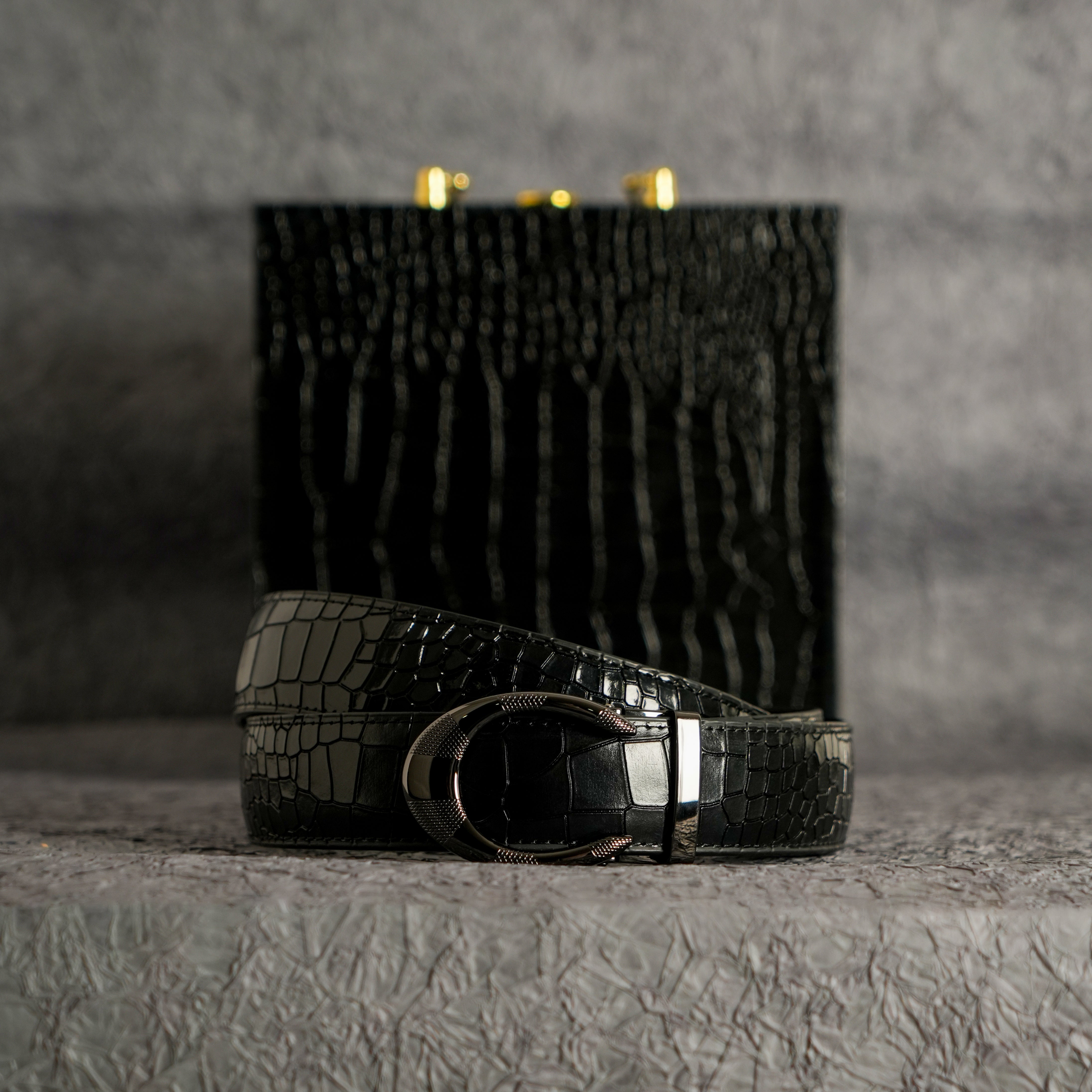 TORTOISE CRACK VEGETABLE TANNED 100% LEATHER BELT WITH CLASSIC BUCKLE