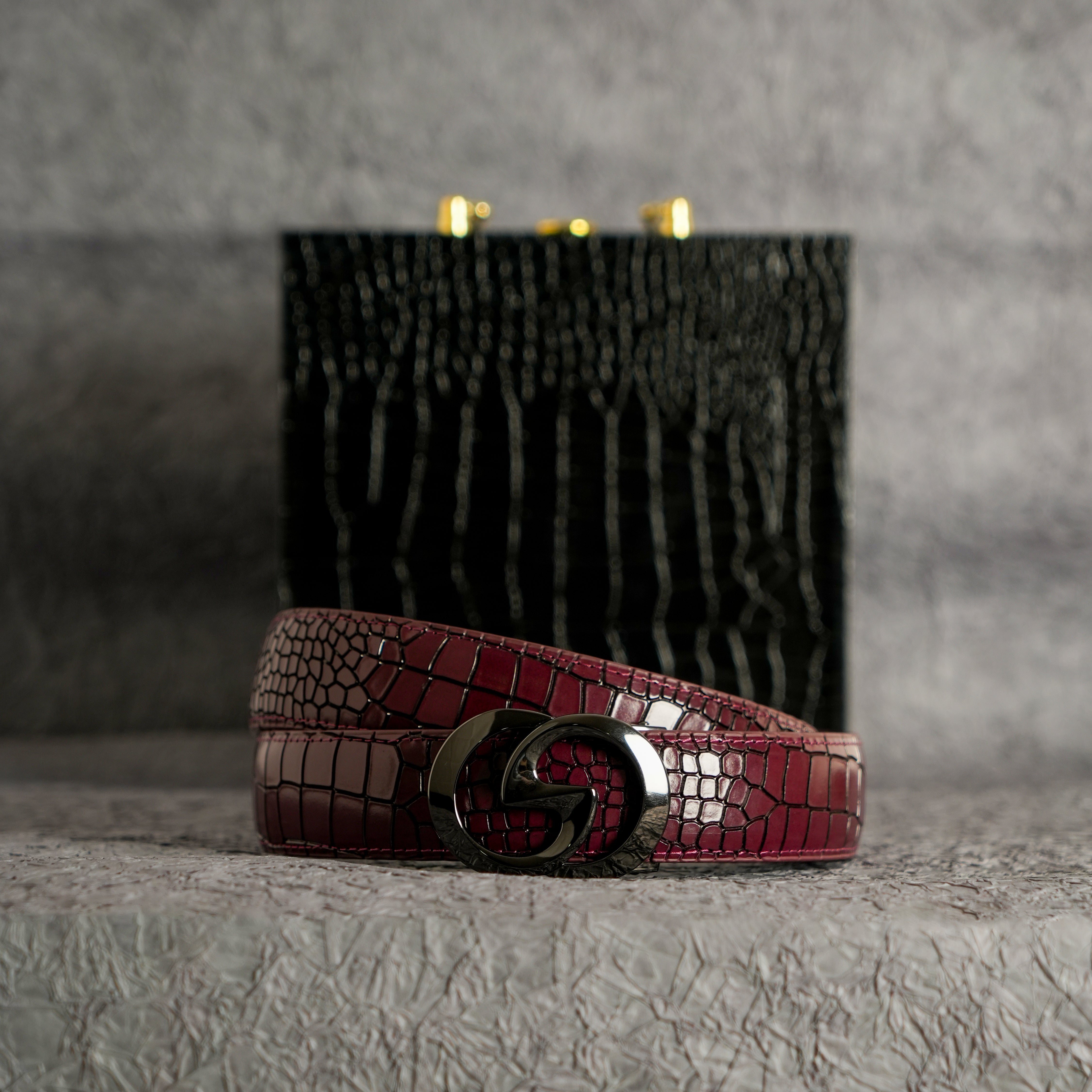 TORTOISE CRACK VEGETABLE TANNED 100% LEATHER BELT WITH CLASSIC BUCKLE